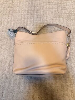 Cole Haan Blush Pink Pebbled Leather Shoulder Bag